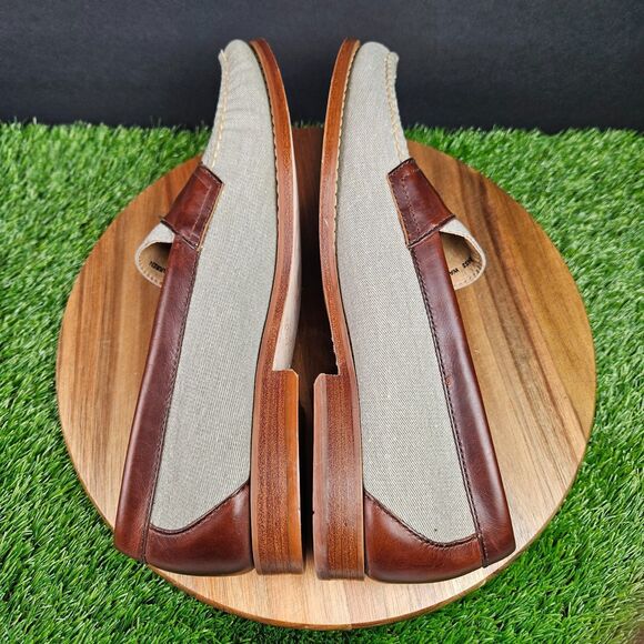 GH Bass & Co Weejuns Warren Loafer Preppy Shoes Mens 11 D Gray Brown Slip On - Picture 10 of 15